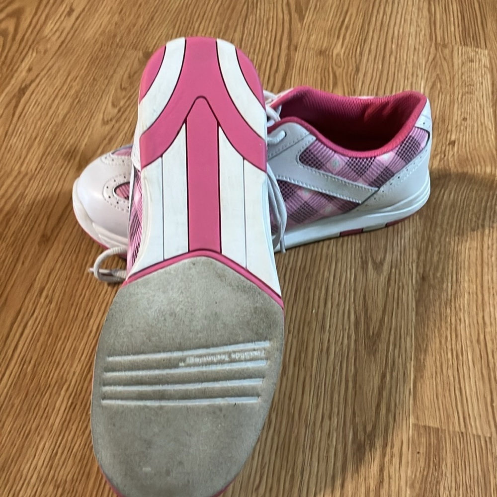 Women’s Brunswick Pink & White Soft Bowling Shoes Sz 8 1/2‘ Very good condition. - Picture 7 of 10